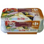 Barquettes aluminium 1, 5 l carrefour - le paquet de 5