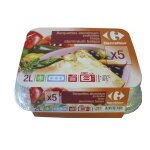 Barquettes aluminium 2 l carrefour - le paquet de 5