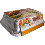 Barquette aluminium plates 1 l carrefour - le paquet de 5