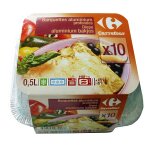 Barquette aluminium profondes 0, 5 l carrefour - le paquet de 10