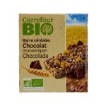 Barres crales chocolat bio carrefour bio - la boite de 6 - 138g