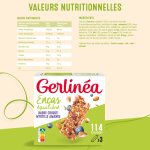 Barre de crales myrtille amandes gerlinea - la boite de 93g