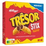 Barres c�r�ales tr�sor stix chocolat noisettes kellogg's - le paquet de 5 barres