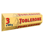 Barres chocolates au lait avec nougat et amandes toblerone - les 3 barres de 100 g