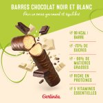 Barre encas chocolat noir et blanc gerlinea - le paquet de 310g