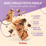 Barre repas minceur crales ppites chocolat gerlinea - la bote de 372 g