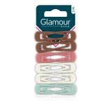 Barrette  cheveux multicolore brillante glamour style - les 12 barrettes