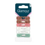 Barrette  cheveux multicolore glamour style - les 12 barrettes