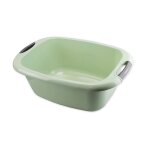 Bassine rectangle � poign�es - ivoire - 22l carrefour - la bassine