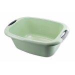 Bassine rectangle � poign�es - ivoire - 36l carrefour - la bassine