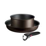 Batterie de cuisine 3 pices empilables tefal - le set de 3 pices