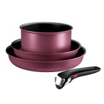 Batterie de cuisine 4 pièces empilables aluminium revêtement anti - adhésif tous feux dont induction ... Batterie de cuisine 4 pièces empilables aluminium revêtement anti - adhésif tous feux dont induction ...