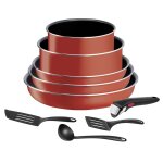 Batterie de cuisine 9 pièces empilable aluminium revêtement anti - adhésif tous feux sauf induction poignée ... Batterie de cuisine 9 pièces empilable aluminium revêtement anti - adhésif tous feux sauf induction poignée ...