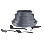 Batterie de cuisine 8 pièces empilables aluminium revêtement anti - adhésif tous feux dont induction ... Batterie de cuisine 8 pièces empilables aluminium revêtement anti - adhésif tous feux dont induction ...