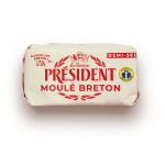 Beurre demi - sel moul gourmand et onctueux 80% mg president - le paquet de 225g