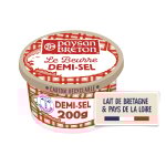 Beurre demi - sel paysan breton - le beurrier de 200g