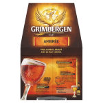 Bire ambre d'abbaye 6, 5% grimbergen - le pack de bouteilles