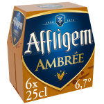Bi�re ambr�e d'abbaye 6, 7% affligem - le pack de bouteilles
