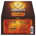 Bire ambre d'abbaye 6, 5% grimbergen - le pack de bouteilles
