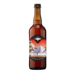 Bi�re ambr�e artisanale haute fermentation piste noire 5, 9% brasserie des cimes - la bouteille