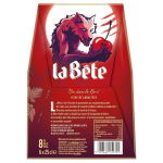 Bire aromatise  la cerise 8% la bete - le pack de bouteilles