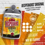 Bire aromatise au spiritueux  base d'agave et tequila 5, 9% desperados - le ft