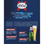 Bire blonde premium 5, 5% 1664 - le pack de bouteilles