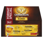 Bire blonde d'abbaye 6, 7% grimbergen - le pack de bouteilles