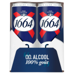 Bire blonde sans alcool 0, 0% 1664 - le pack de canettes