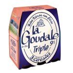 Bire blonde triple 9% la goudale - le pack de bouteilles
