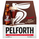 Bire brune douce 6, 5% pelforth - le pack de bouteilles