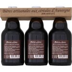 Bire brune noire de lave 6, 6% desprat - le pack de bouteilles