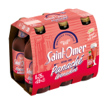 Bi�re panach� aromatis� grenadine 0, 5% saint - omer - le pack de bouteilles