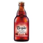 Bire rouge aromatise cerise intense 8% triple secret des moines - la bouteille