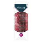 Bigoudis  cheveux rose avec piques glamour style - la boite de bigoudis