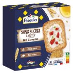 Biscottes bl complet sans sucres ajouts pasquier - la boite de 300g