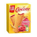 Biscottes fourres  la framboise cracotte lu - la bote de 200 g
