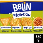 Biscuits apritifs crackers assortiment rception belin - la bote de 380 g