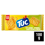 Biscuits apéritifs crackers goût crème oignon tuc lu - le sachet de 100 g Biscuits apéritifs crackers goût crème oignon tuc lu - le sachet de 100 g