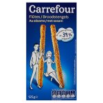 Biscuits ap�ritifs fl�tes s�same carrefour - la boite de 125g