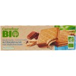 Biscuits fourrs chocolat au lait carrefour bio - le paquet de 185g