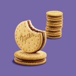 Biscuits fourrs au chocolat au lait choco pause milka - les 2 paquets de 260 g