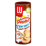Biscuits fourr�s au chocolat au lait croc sabl� pepito lu - le paquet de 294 g