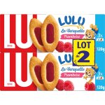 Biscuits  la framboise la barquette lulu lu - les 2 botes de 3 sachets - 120 g
