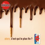 Biscuits napp�s au chocolat au lait mikado lu - les 2 bo�tes de 100 g