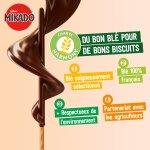Biscuits napp�s au chocolat au lait mikado lu - la bo�te de 300 g