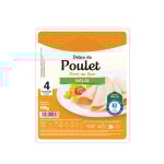 Blanc de poulet doré au four halal isla mondial - la barquettes de 4 tranches Blanc de poulet doré au four halal isla mondial - la barquettes de 4 tranches