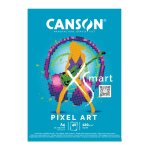 Bloc dessin xsmart pixel art - 40 feuilles - 21 x 29, 7cm - 120g blanc canson - le bloc dessin de 40 ...
