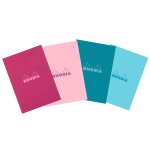 Bloc note agraf� 8, 5 x 12 cm - 160 pages - petits carreaux rhodia - le bloc note en mod�le al�atoire ...