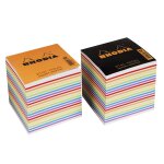 Bloc notes cube papier couleur 90x90x80mm rhodia - le bloc - notes